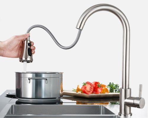 Two Functions Mixer Stretch 80cm Extendable Kitchen sink  Faucet